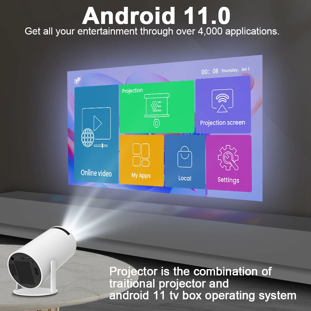 Projector HY300 PRO 4K
