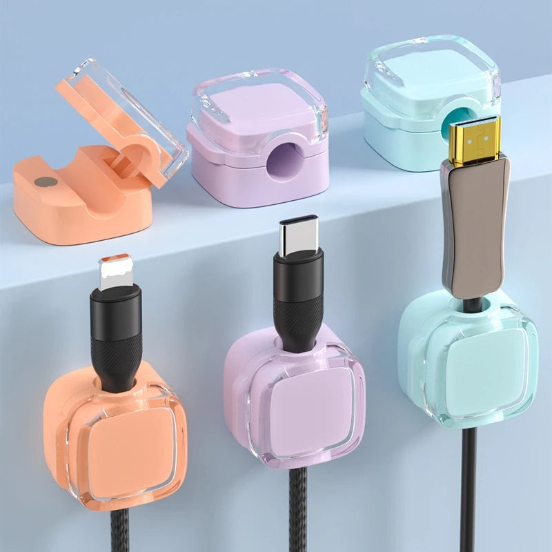 Colorful Magnetic Cable Clips Organizer
