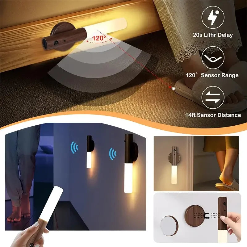 Luz Noturna LED com Sensor de Movimento Inteligente